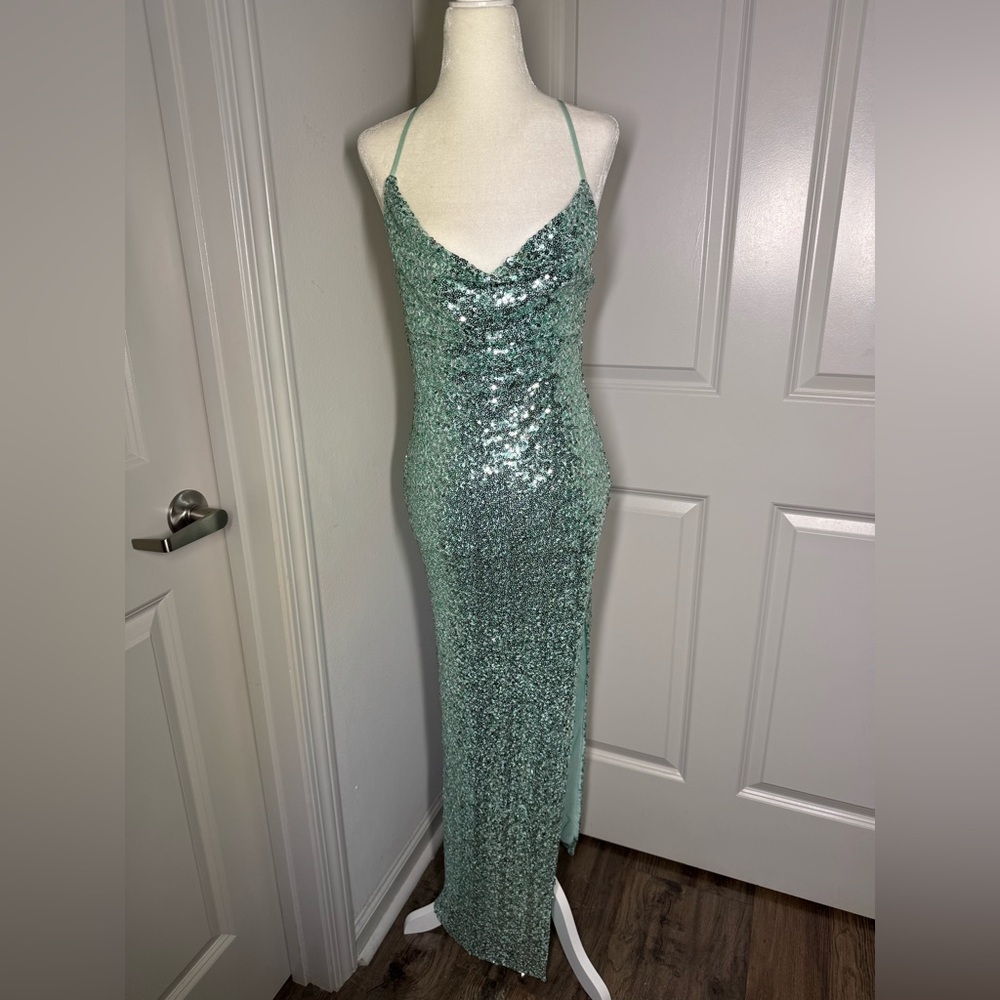 Nichole Lynel Green sequin maxi dress